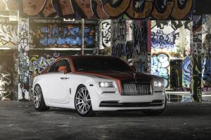 Rolls-Royce Wraith Candy Apple Red by MC Customs on Forgiato Wheels (Undice-ECL) 2017 года